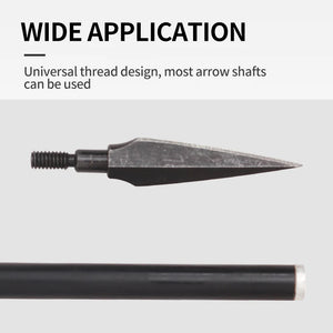 Lavender SPG 120-Grain Carbon Steel Screw-In Arrow Tip — Black (Tapered Broadhead Style) SPG