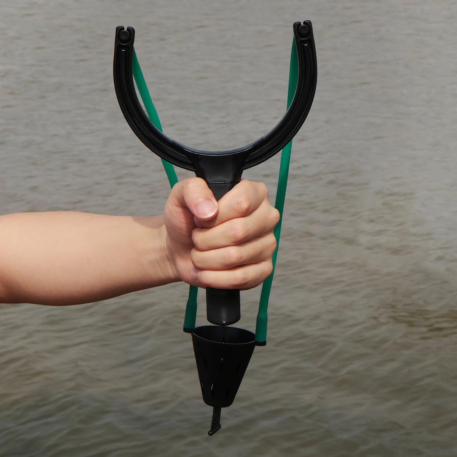 Light Slate Gray CARP PRO Bait Thrower Fishing Accessory MARKSMAN