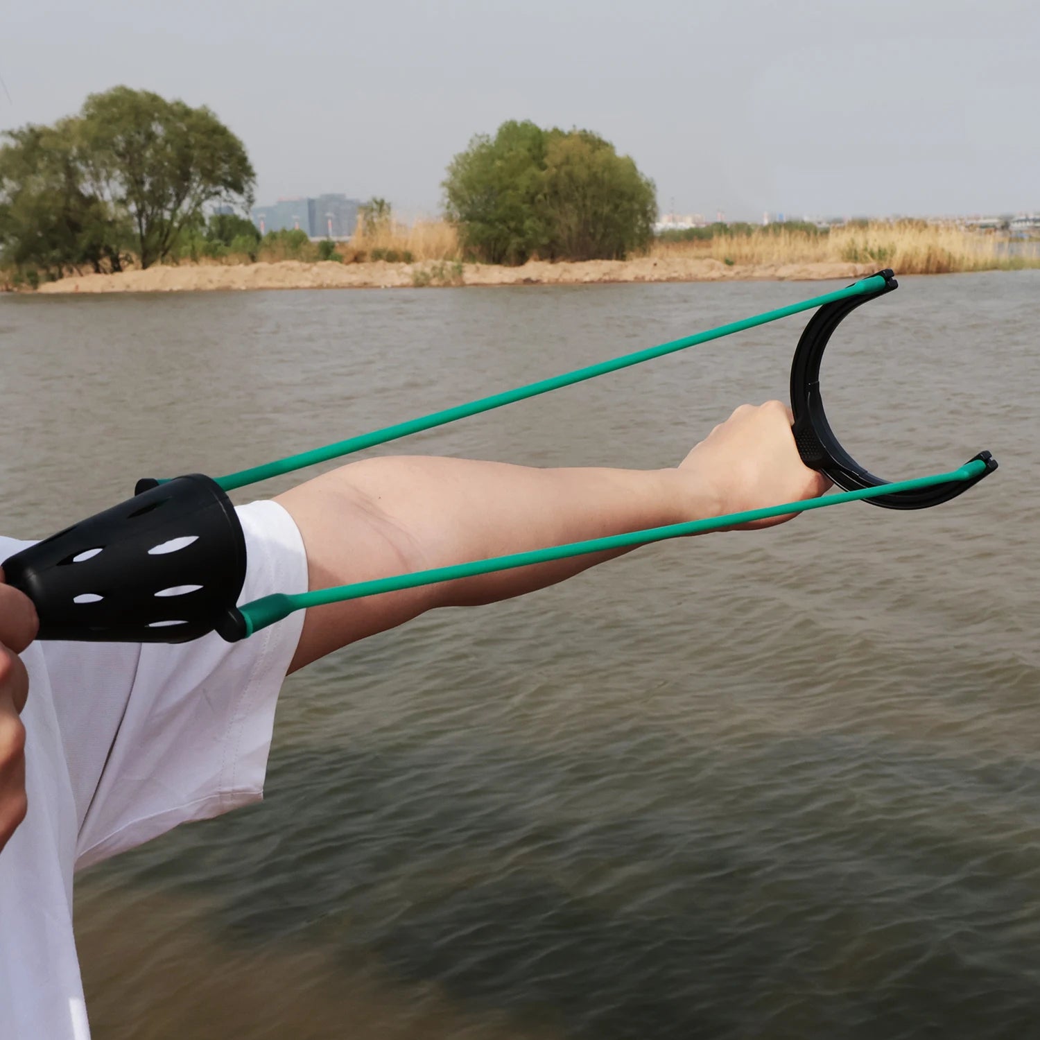 Dark Slate Gray CARP PRO Bait Thrower Fishing Accessory MARKSMAN