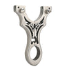 Light Gray Carved Dragon  Stainless Steel Slingshot MARKSMAN