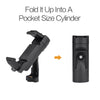 Dark Slate Gray Cell Phone Tripod Mount Adapter Foldable Portable Phone Holder Smartphone Clip with Adjustable Clamp 1/4 Inch Interface Rotatable INDIAN SLINGSHOT