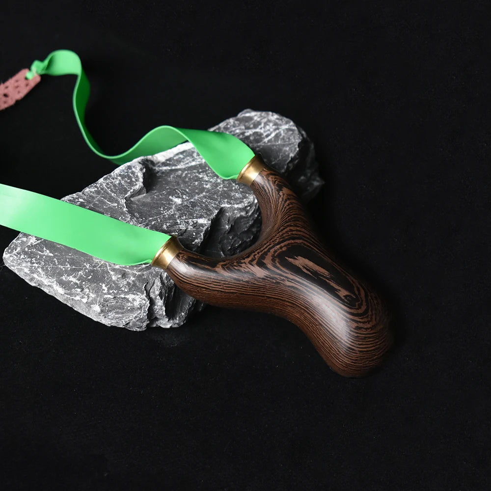 Black Chicken Wing Wood Slingshot MARKSMAN