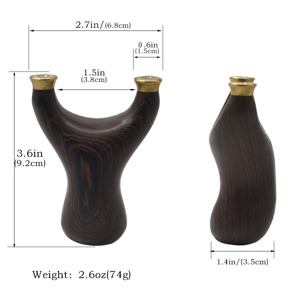 Dark Slate Gray Chicken Wing Wood Slingshot MARKSMAN