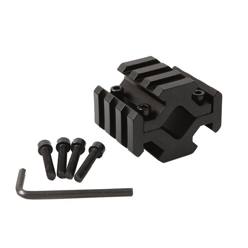 White Smoke Aluminum Alloy Round Tube Clamp Adapter Bracket MARKSMAN