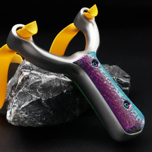 Black ColorShift Stainless Steel Slingshot INDIAN SLINGSHOT