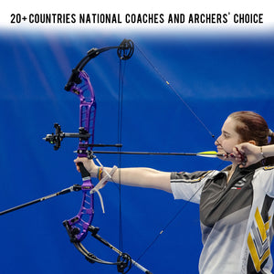 Dark Slate Blue Sanlida® Archery 40" Hero 10 II Compound Bow Kit With Full Modules SANLIDA