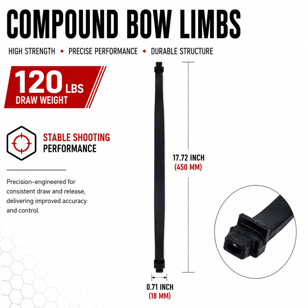 White Smoke Bow Road - GDF1 Limbs INDIAN SLINGSHOT