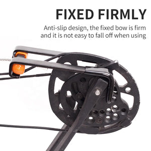Dark Slate Gray SPG Compound Bow Press — Orange Metal Portable Bow Tuning Tool SPG