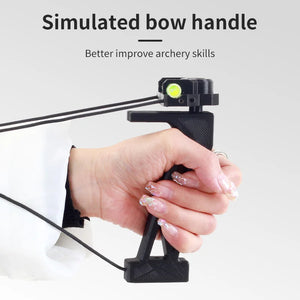 Antique White SPG Compound Bow Release Trainer – Adjustable Archery Practice Aid for Beginners &amp; Professionals SPG