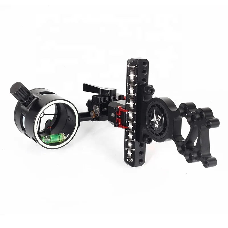 Lavender SPG Compound Bow Sight – Aluminum Alloy Single Pin Adjustable Archery Sight SPG