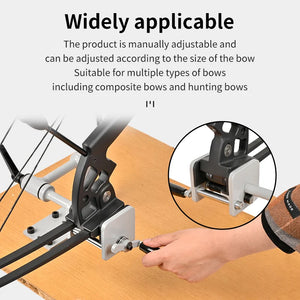 Antique White SPG Compound Bow Vise – Adjustable Carbon Steel Table-Mounted Bow Tuning Tool SPG