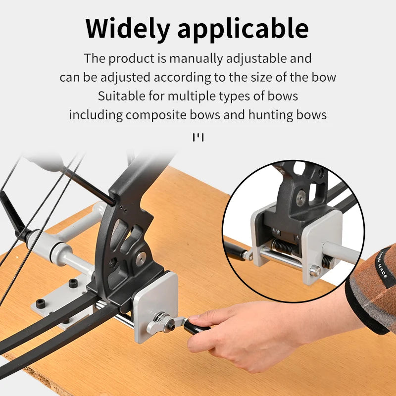 Antique White SPG Compound Bow Vise – Adjustable Carbon Steel Table-Mounted Bow Tuning Tool SPG