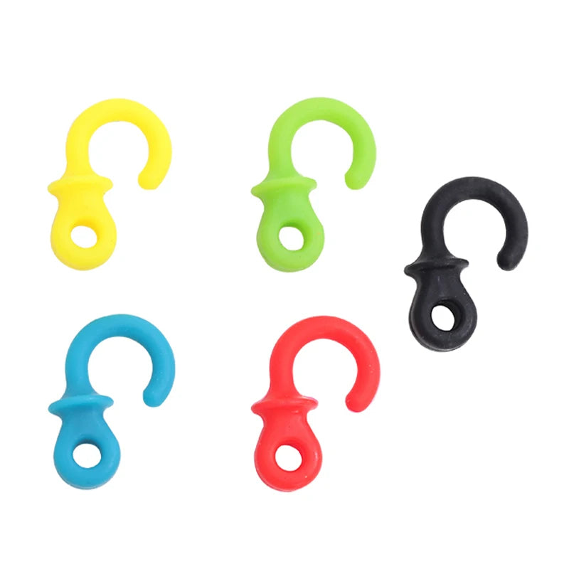 Dark Khaki SPG Compound Bowstring Stabilizer – Rubber Monkey Tail Dampeners (4pcs) SPG