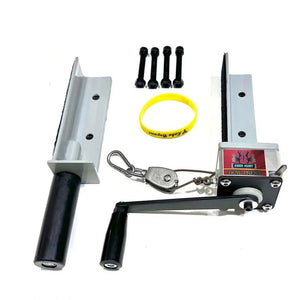 Light Gray SPG Compound Bow Press Winch – Adjustable Repair &amp; Tuning Tool for Compound Bows SPG