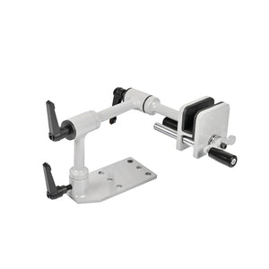 Light Gray SPG Compound Bow Vise – Adjustable Carbon Steel Table-Mounted Bow Tuning Tool SPG