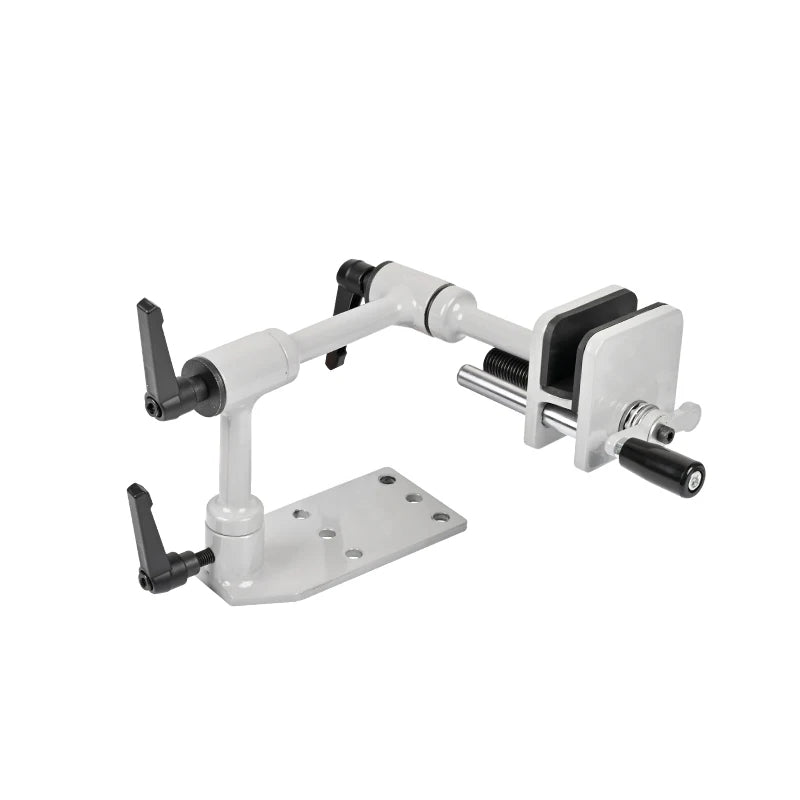 Light Gray SPG Compound Bow Vise – Adjustable Carbon Steel Table-Mounted Bow Tuning Tool SPG