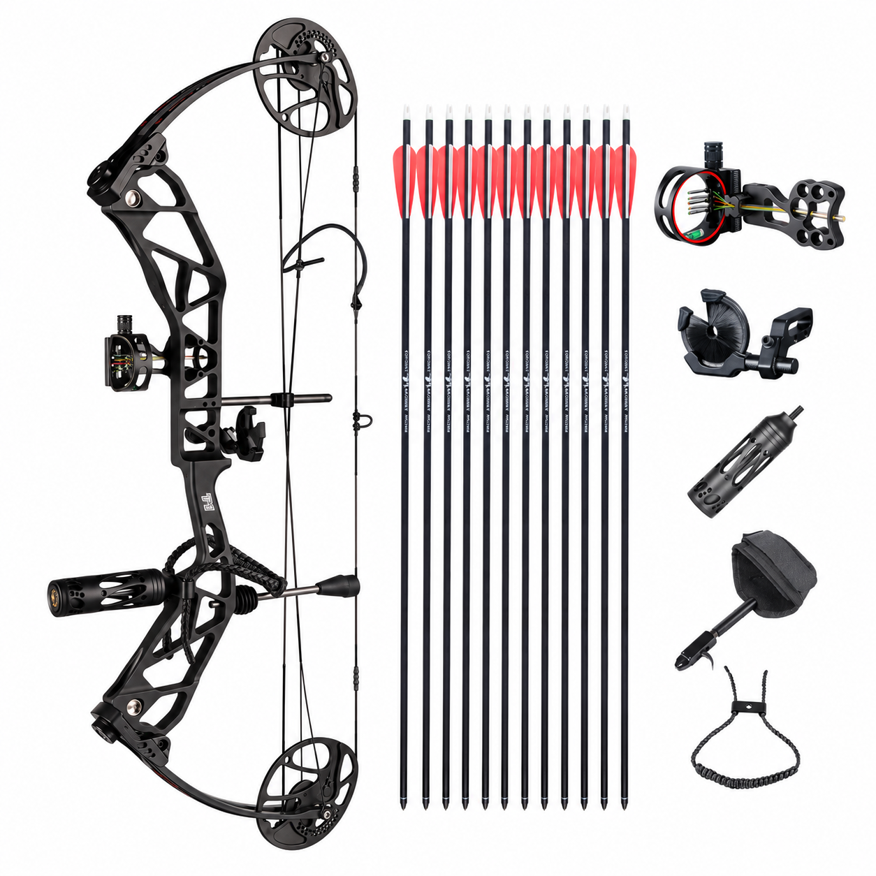White Smoke TOPOINT T1 Compound Bow and Arrow Package Topoint
