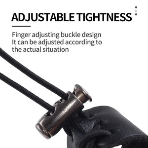 Dark Slate Gray SPG Cowhide Thumb Ring – Leather Archery Finger Guard SPG