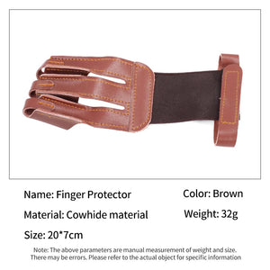 Sienna SPG Cowhide Finger Protector 20×7cm – Archery Leather Hand Guard SPG