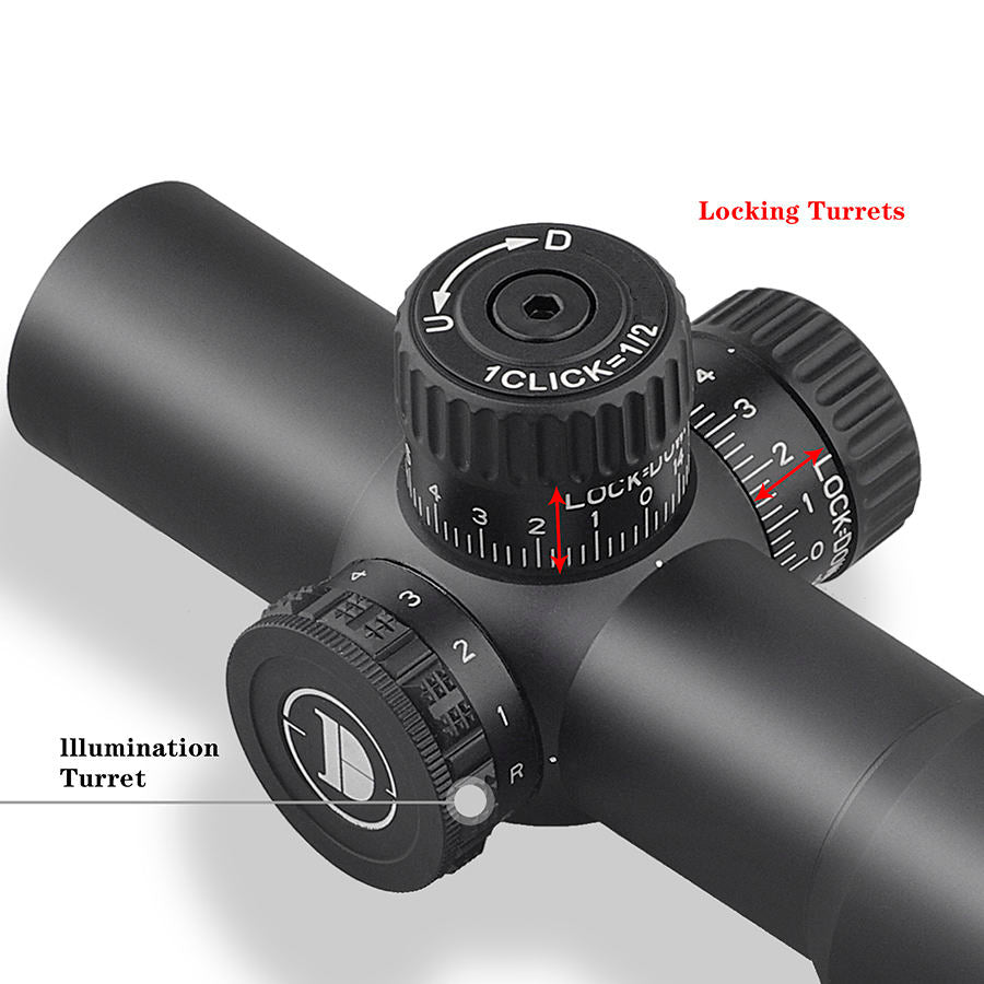 DISCOVERYOPT HT-NV 3X24IR Compact 30mm Prism Scope with Etched Reticle