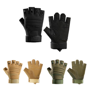 White Smoke Tactical Gloves – Half-Finger Outdoor Gloves MARKSMAN