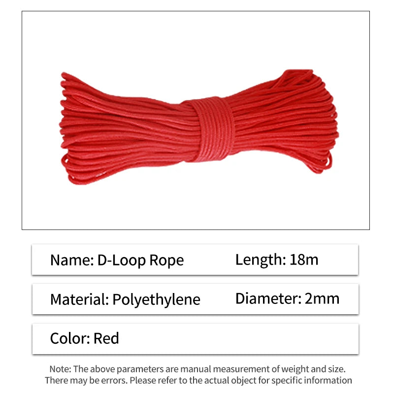 Firebrick SPG D Loop Rope – 18m Durable Nylon Bowstring Release Cord SPG