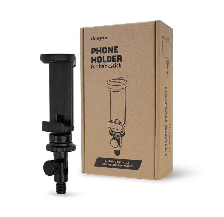 Deeper Bank Stick Phone Holder for Fishing | Secure Mount