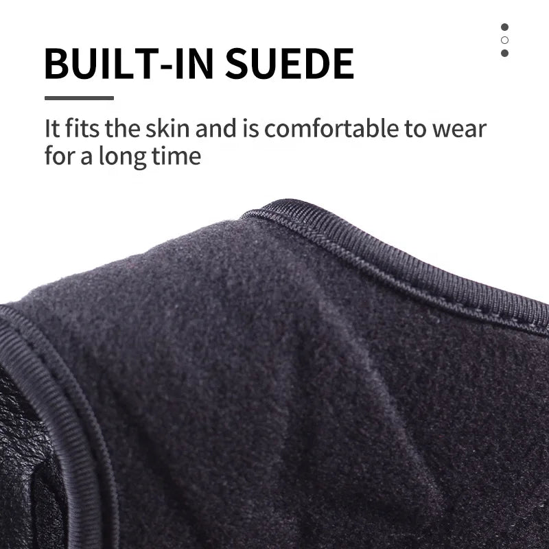 Dark Slate Gray SPG Deerskin 3-Finger Archery Glove – Premium Leather Finger Tab SPG