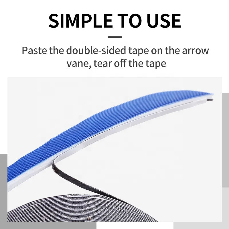 Dark Slate Blue SPG Double-Sided Adhesive Tape – 10M Arrow Feather Vane Glue for Archery DIY SPG