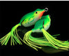 Yellow Green Outdoor Fishing Accessories Bait 6cm / 15g PVC High Carbon Steel Double Hook Green Road Sub Bait INDIAN SLINGSHOT