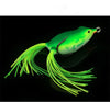 Yellow Green Outdoor Fishing Accessories Bait 6cm / 15g PVC High Carbon Steel Double Hook Green Road Sub Bait INDIAN SLINGSHOT