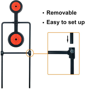 Dark Slate Gray Marksman Target Double Spinner Shooting Targets - Auto Reset Steel Target MARKSMAN