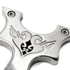 Light Gray Double Swan Stainless Steel Slingshot MARKSMAN