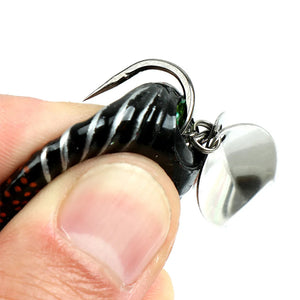 White Smoke Double Sequins Frog Fishing Lure 3.5cm 5.7g – Colorful MARKSMAN