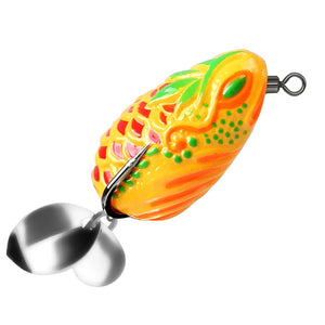 White Smoke Double Sequins Frog Fishing Lure 3.5cm 5.7g – Colorful MARKSMAN