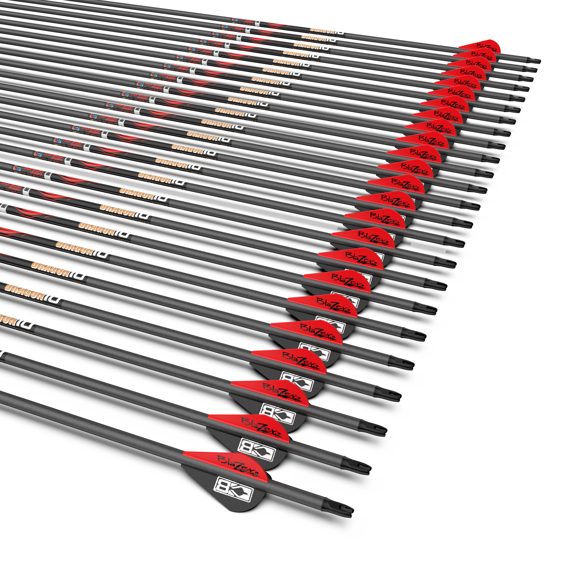 Black Sanlida® Dragon 10 Compound Carbon Arrows 24pcs SANLIDA