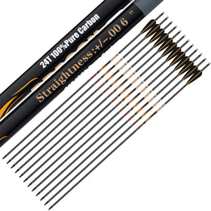 White Smoke Sanlida® Dragon 8 Compound Carbon Arrows 12pcs SANLIDA