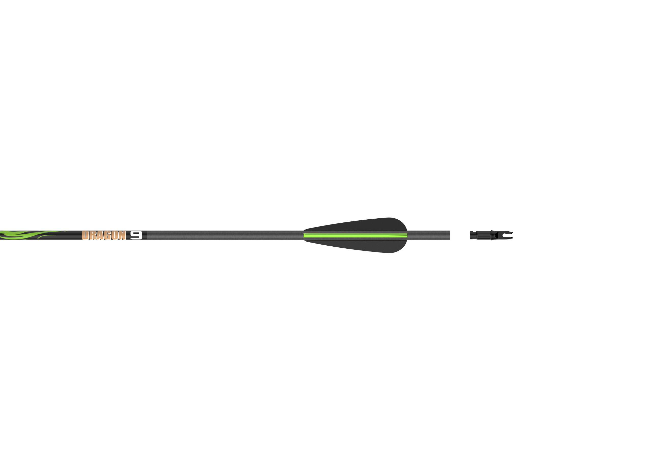 Black Sanlida® Dragon 9 Compound Carbon Arrows 24pcs SANLIDA