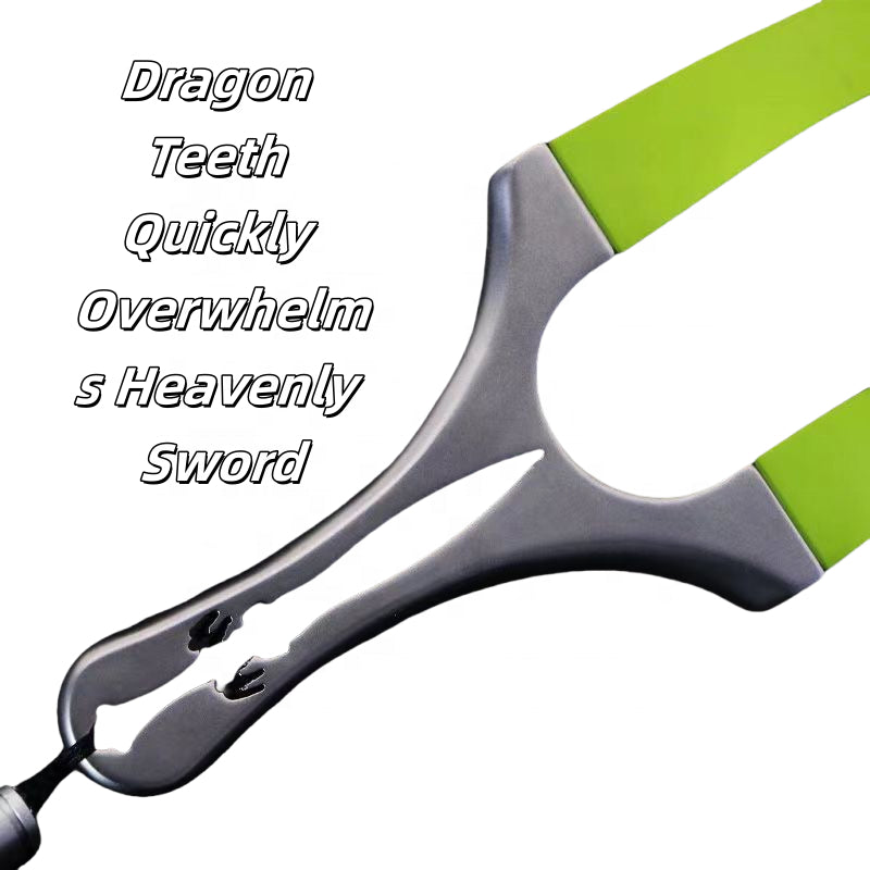 Dim Gray Dragon Tooth Heavenly Sword Stainless Steel Slingshot INDIAN SLINGSHOT