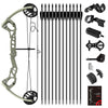 Dark Slate Gray Dragon X6 Junior Compound Bow Kit SANLIDA