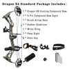 Light Gray Sanlida Archery Dragon X8 Shooting Compound Bow Beginner Kit for Outdoor Practice INDIAN SLINGSHOT