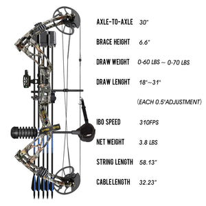Dark Slate Gray Sanlida® Dragon X8 60lbs/70lbs Full Kit SANLIDA