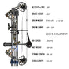 Black Sanlida Archery Dragon X8 RTH Compound Bow for Target Shooting SANLIDA