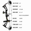 Light Gray Sanlida Archery Dragon X8 Shooting Compound Bow Beginner Kit for Outdoor Practice INDIAN SLINGSHOT