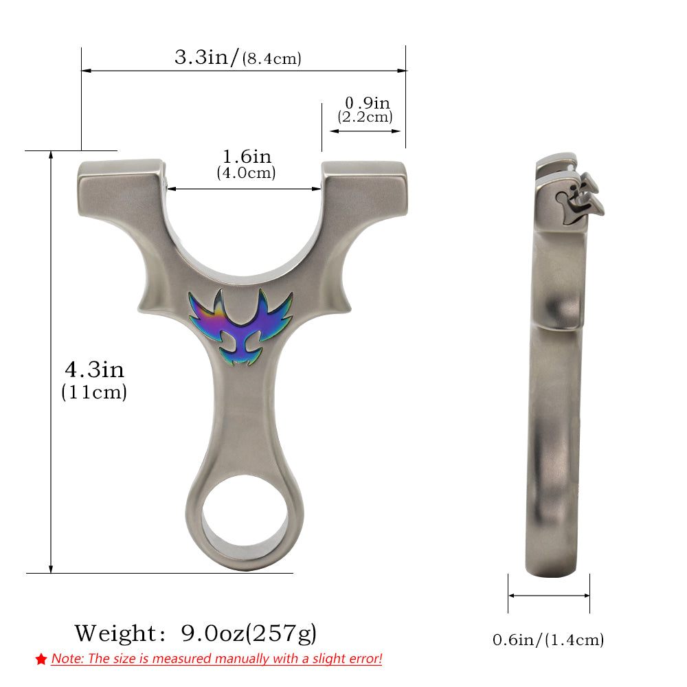 Light Slate Gray Dragon Glow – High Quality Stainless Steel Slingshot for Shooting and outdoor Sports INDIAN SLINGSHOT