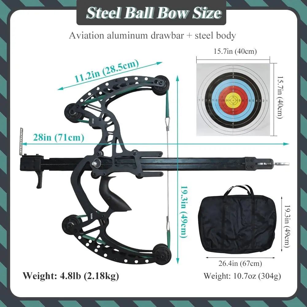 White Smoke High Precision Dual-Purpose Continuous Composite Bow MARKSMAN