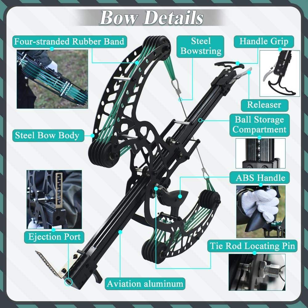 White Smoke High Precision Dual-Purpose Continuous Composite Bow MARKSMAN