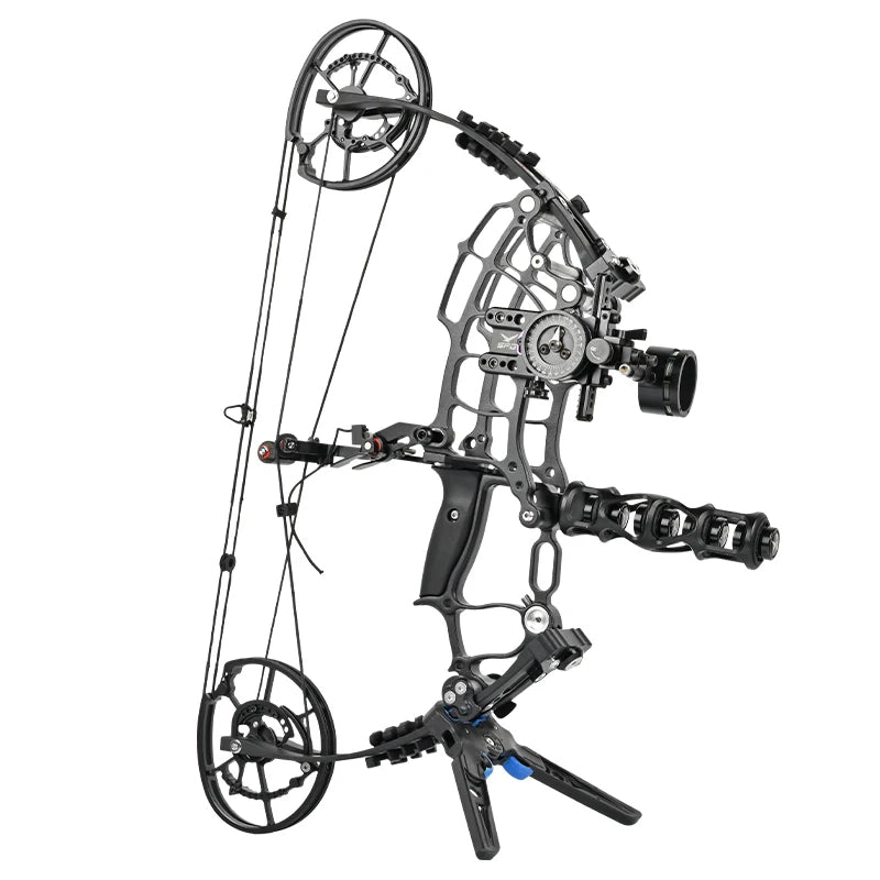 Dark Slate Gray SPG Dual Purpose Compound Bow – 30-70lbs Adjustable Alloy Black SPG