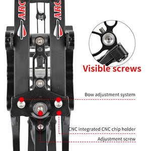 Dark Slate Gray SPG Dual Purpose Compound Bow – 30-70lbs Adjustable Alloy Black SPG
