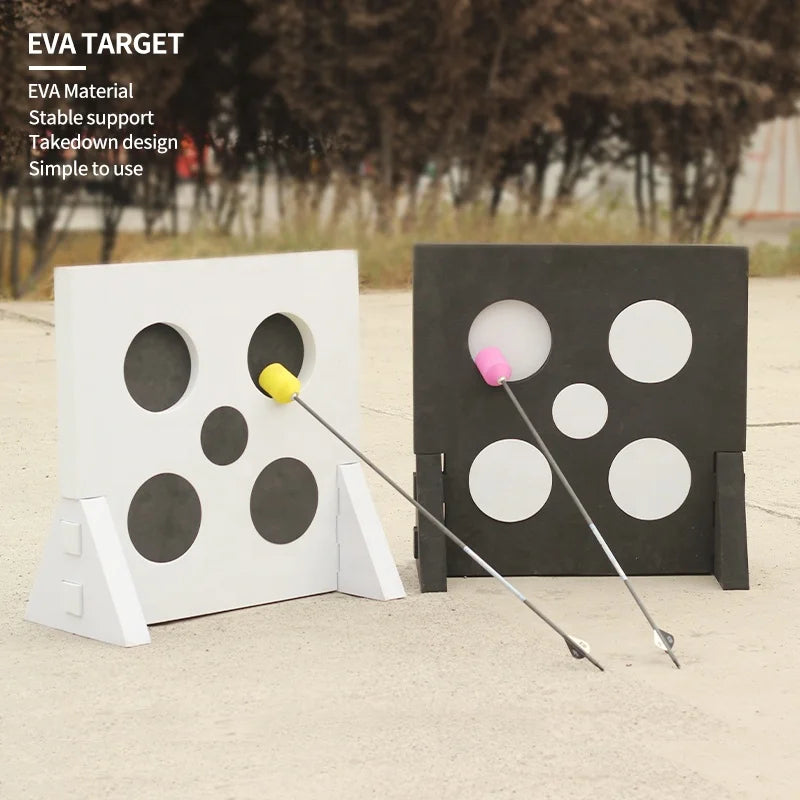 Light Gray SPG EVA Foam Archery Five-Spot Target | Durable & Portable SPG